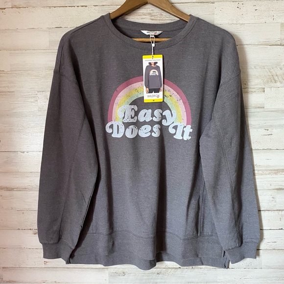 Wildfox Tops - NWT Wildfox Easy Does It Pullover Sweatshirt Medium